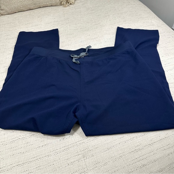 Figs Pants - Figs Women's Navy Straight-Leg Scrub Pants